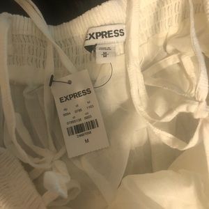 White maxi from Express. Brand new with tags